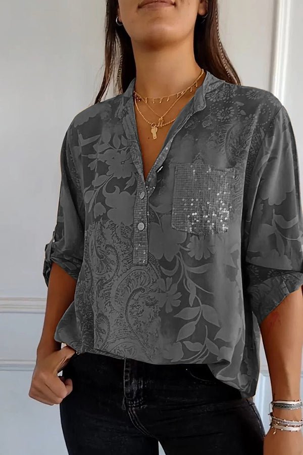 Pauline — Relaxed Sequin Top