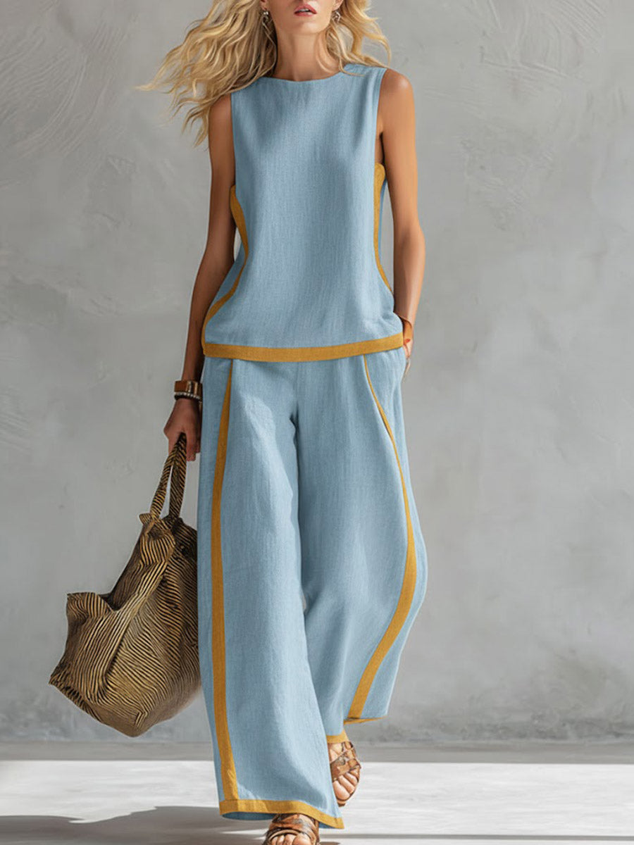Lena | Cotton Linen Two-Piece Set