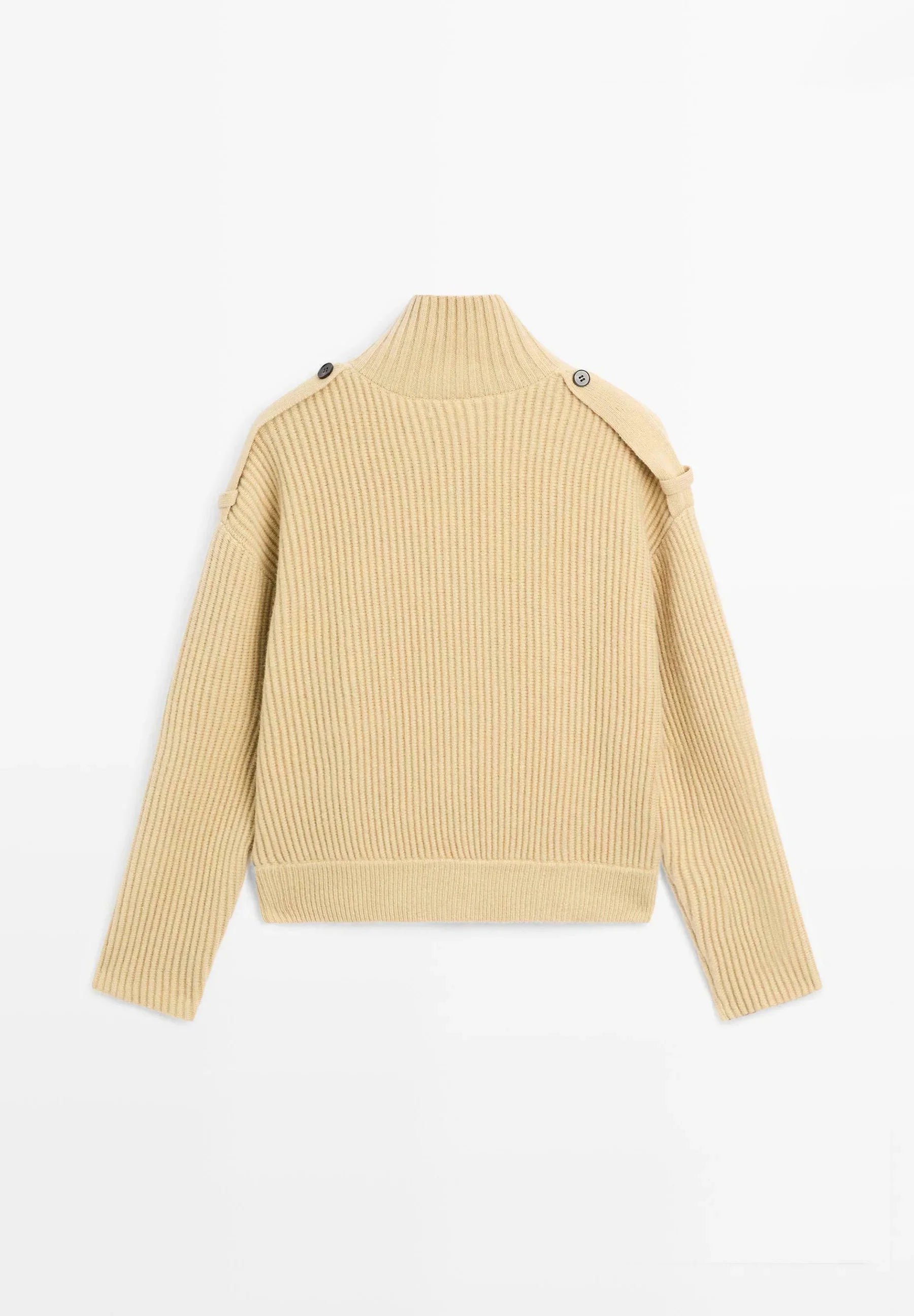 Asymmetric Button Knit Cardigan