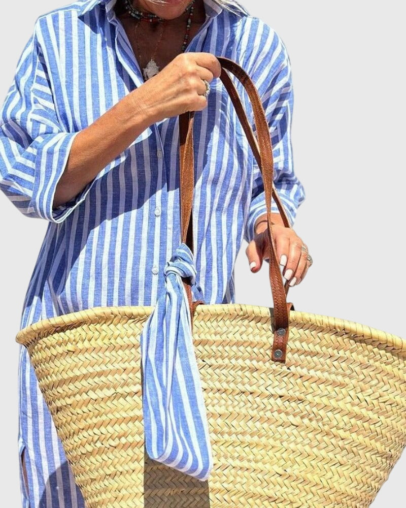 Ellen — Classic Striped Dress