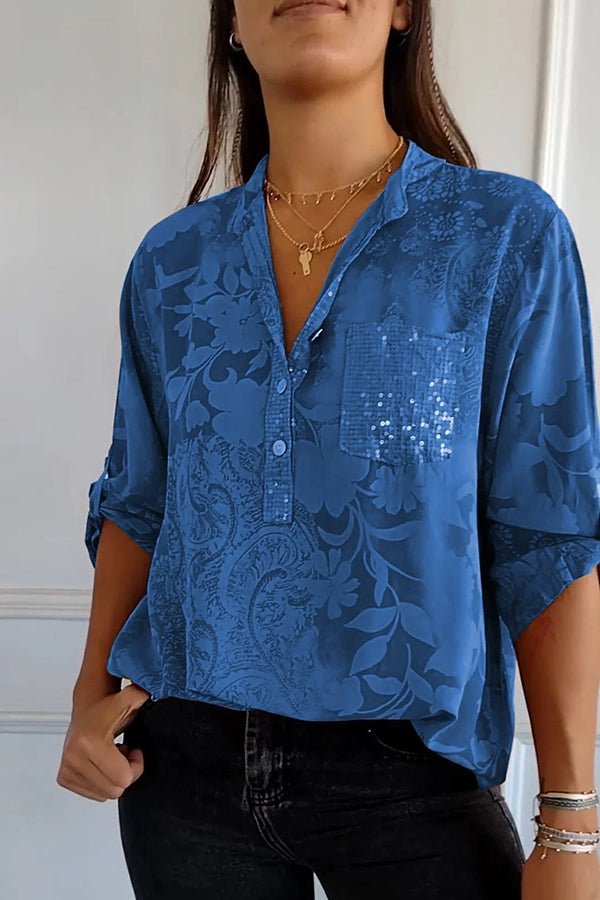 Pauline — Relaxed Sequin Top