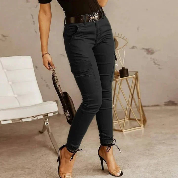 Frankie — Denim Cargo Jeans