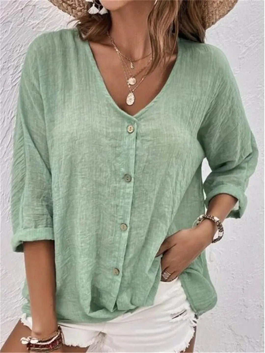 Fayo — Linen Blend Day Top