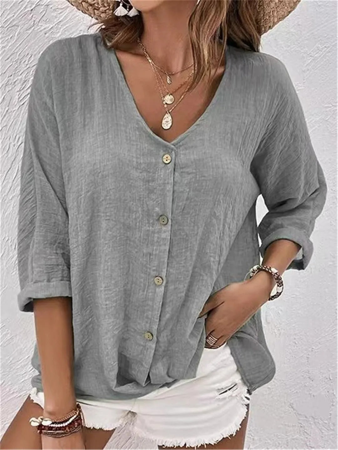 Fayo — Linen Blend Day Top