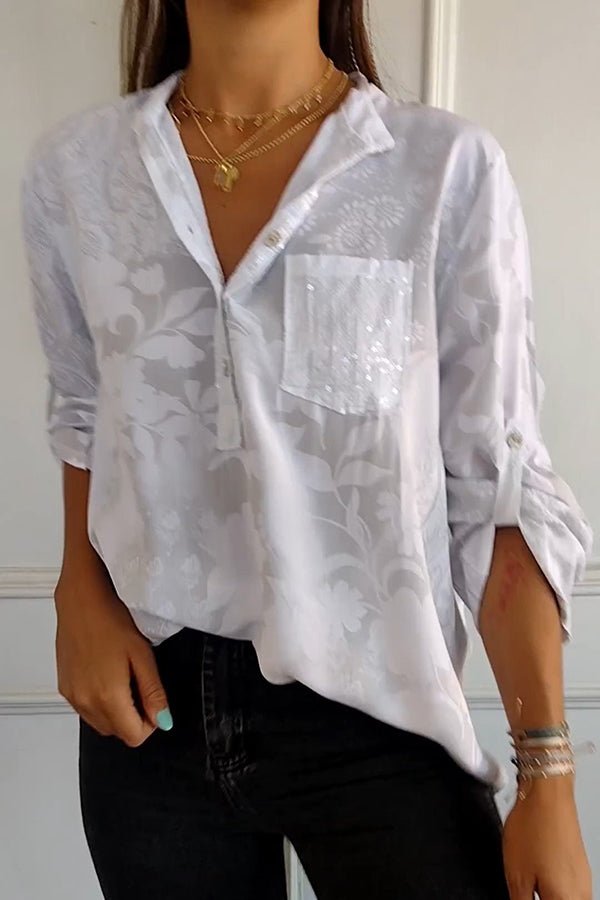 Pauline — Relaxed Sequin Top