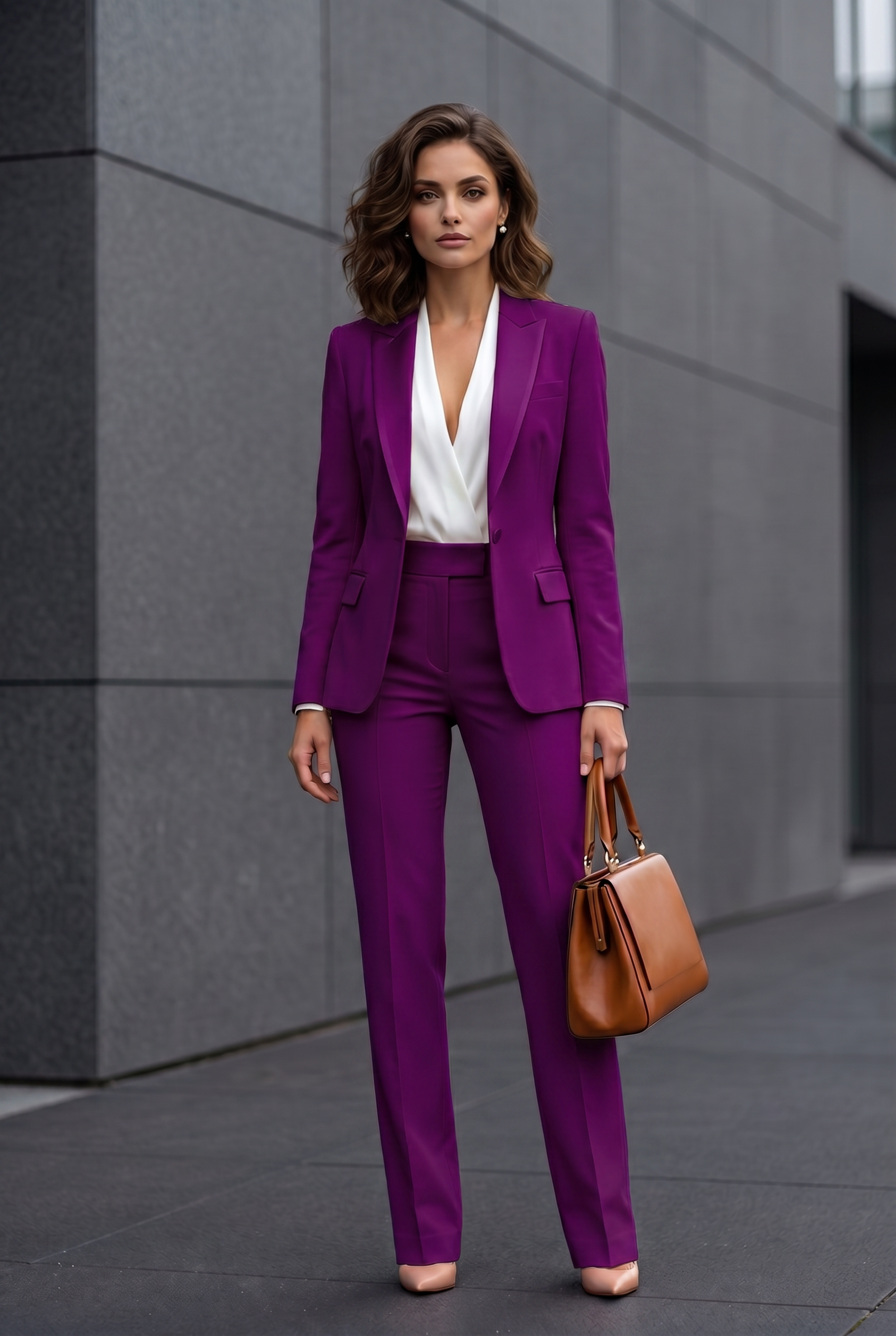 Jessica – Power Poise Tailored Pantsuit