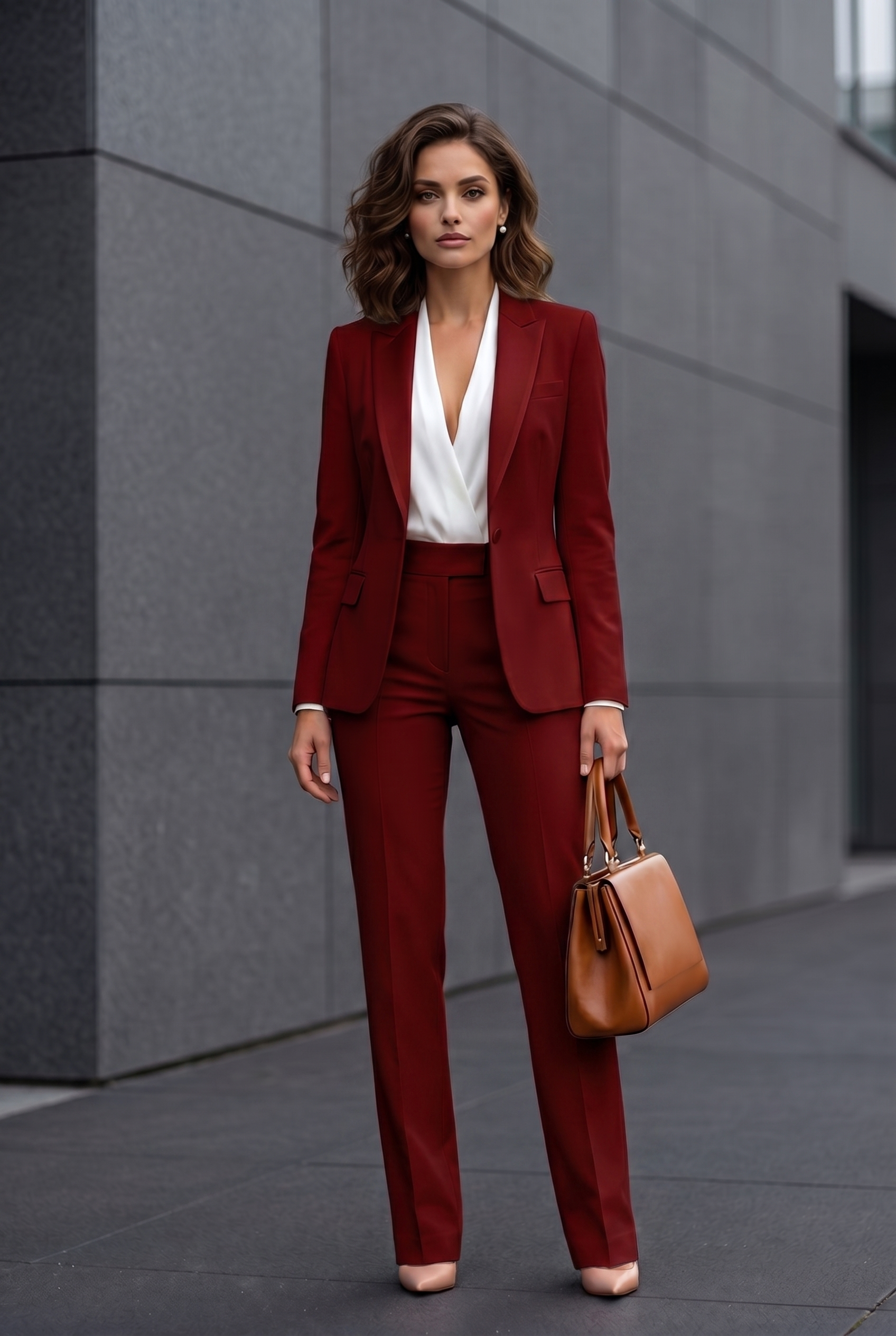 Jessica – Power Poise Tailored Pantsuit