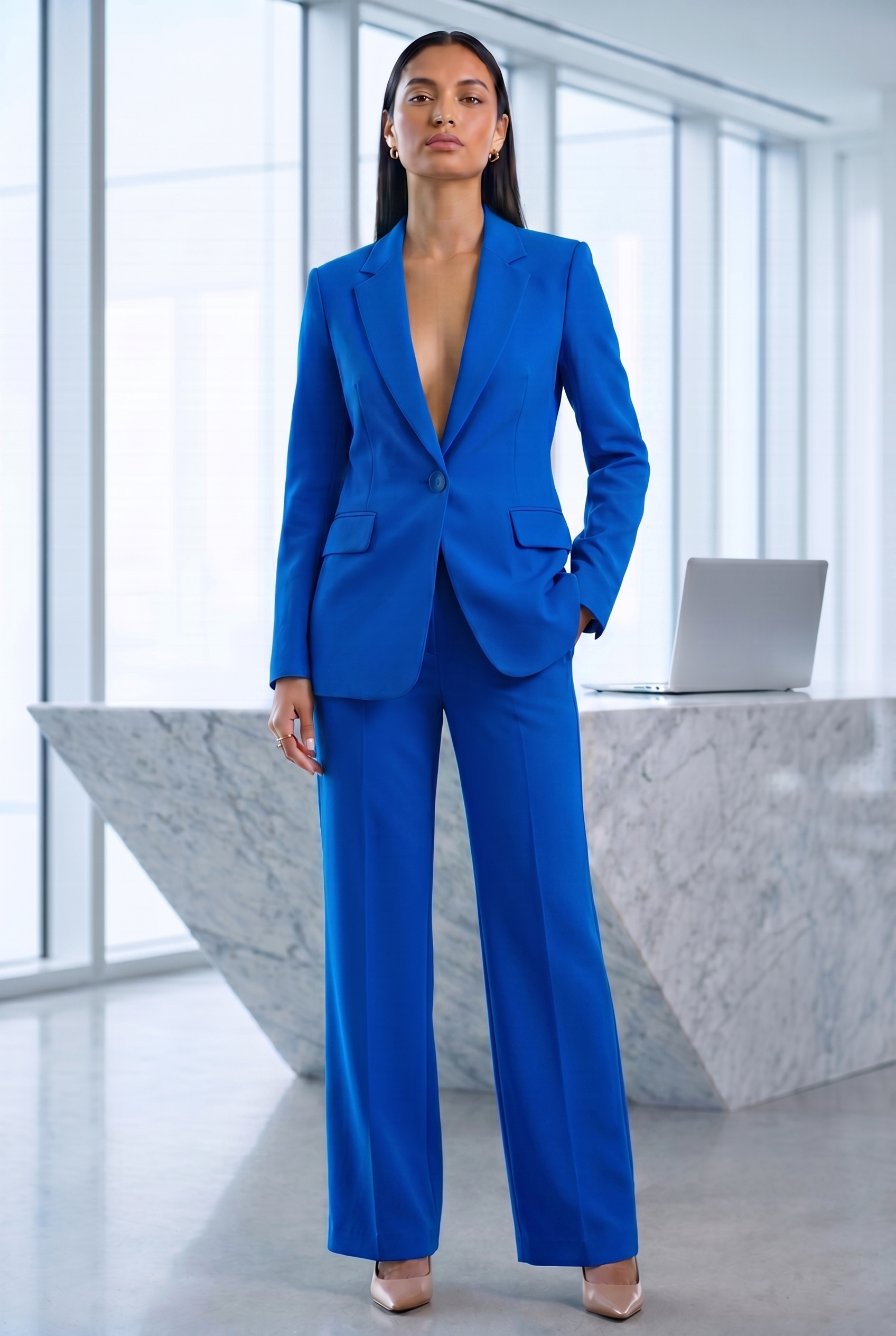 Nala | Chic Formal Suit Set with Tailored Long Blazer for Women