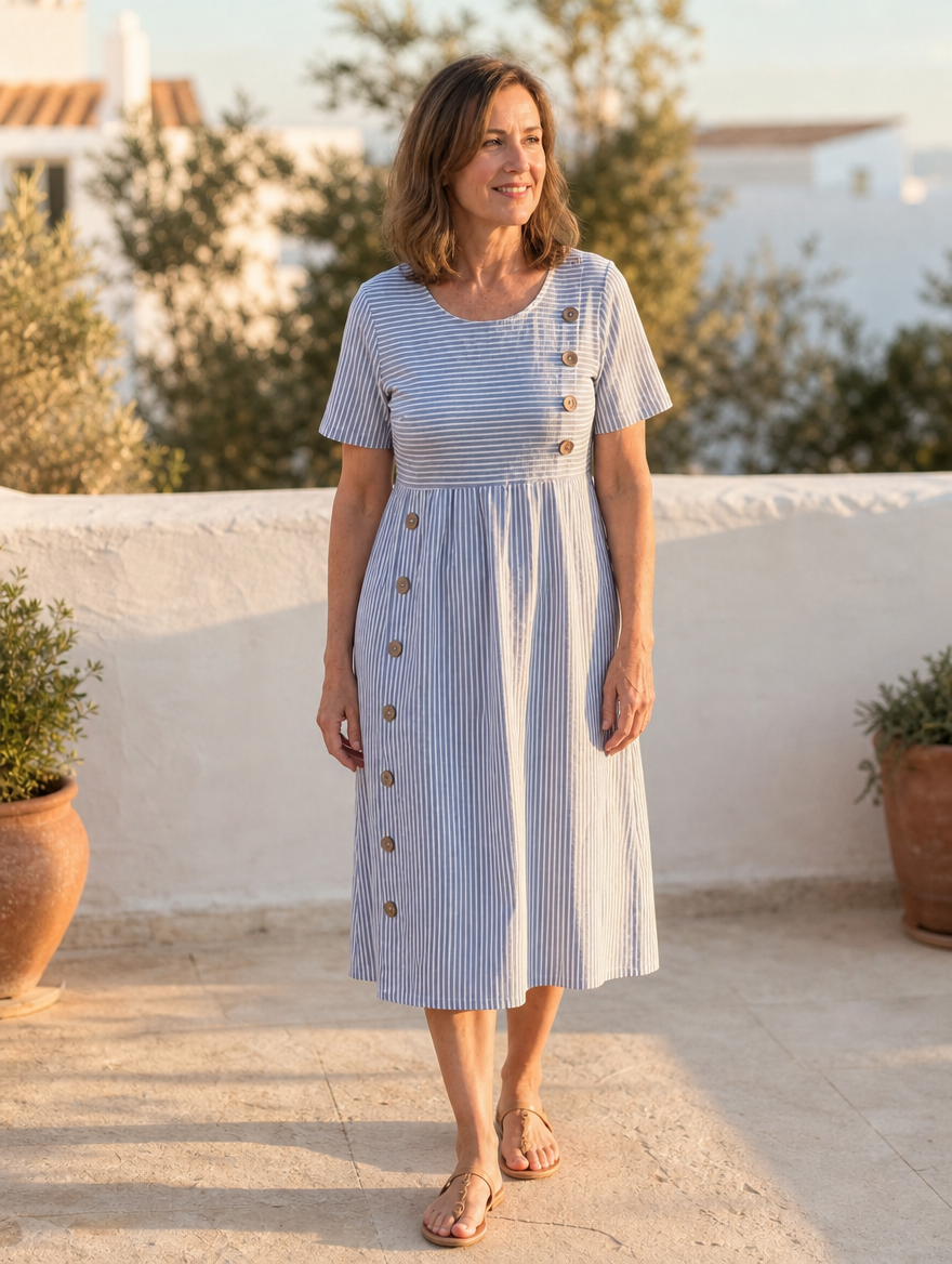 Anela harbor midi dress, full-length view