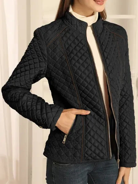 Diamond Quilted Lightweight Padded Jacket