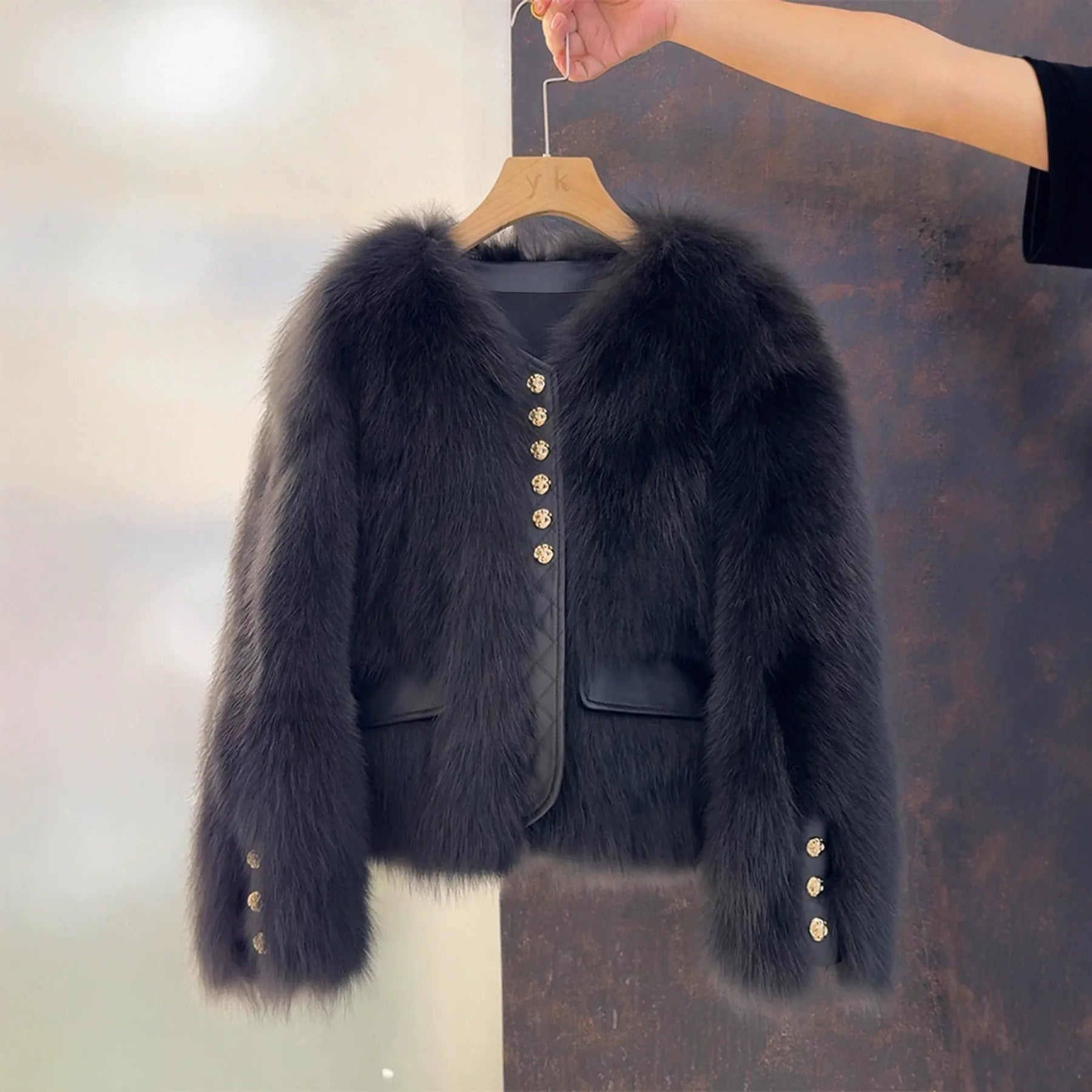 Luxe Faux Fur Cropped Jacket