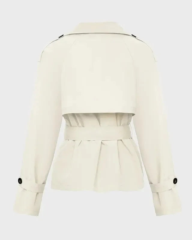 Petite Double-Breasted Trench Coat