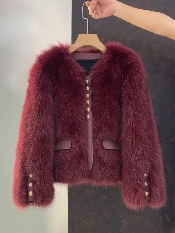 Luxe Faux Fur Cropped Jacket