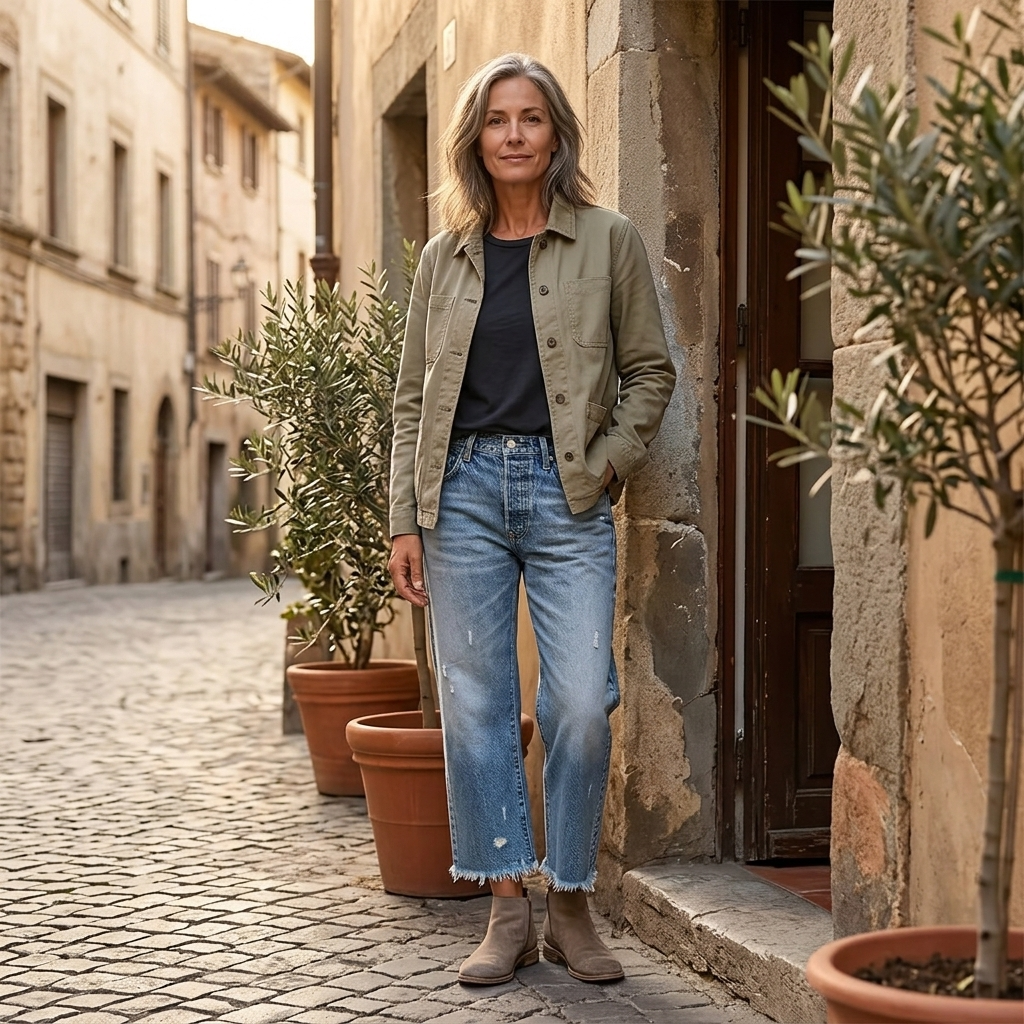 Vivara — Fringed Cropped Straight Jeans