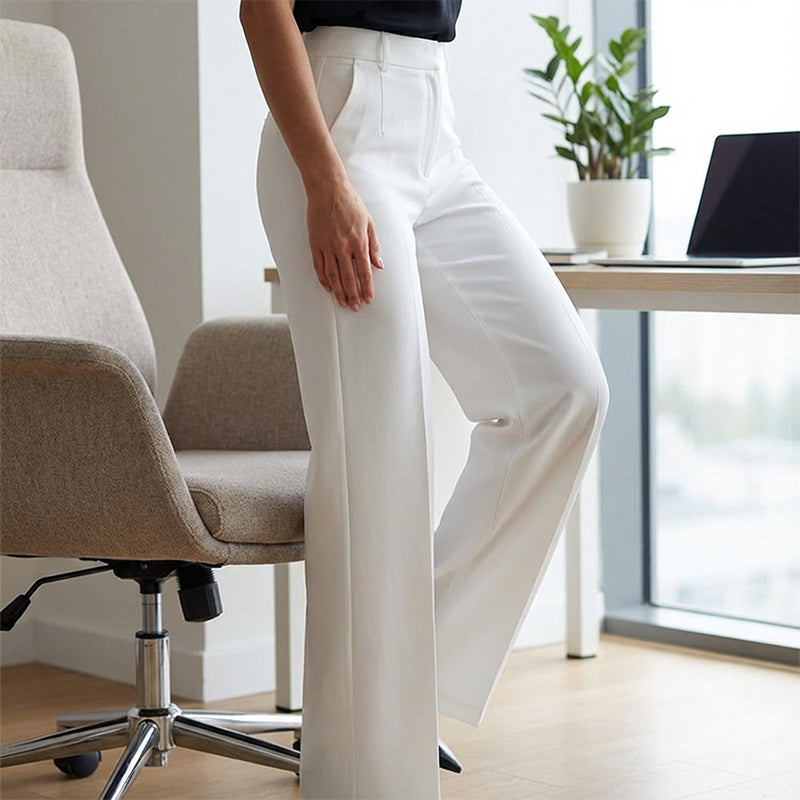 Elsa — High Waist Wide-Leg Suit Trousers