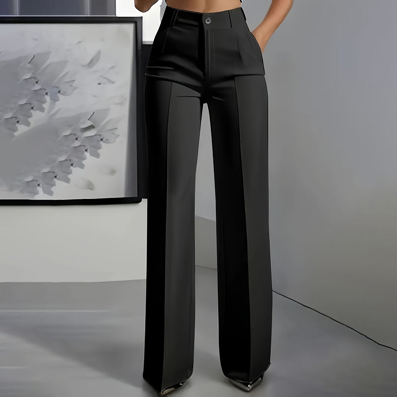 Elsa — High Waist Wide-Leg Suit Trousers