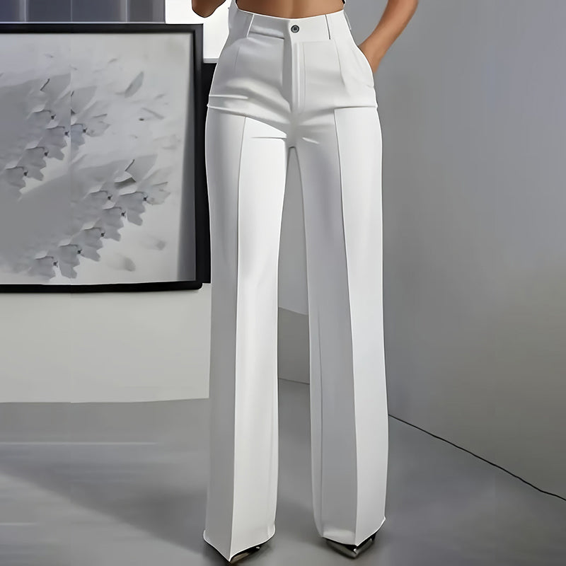 Elsa — High Waist Wide-Leg Suit Trousers