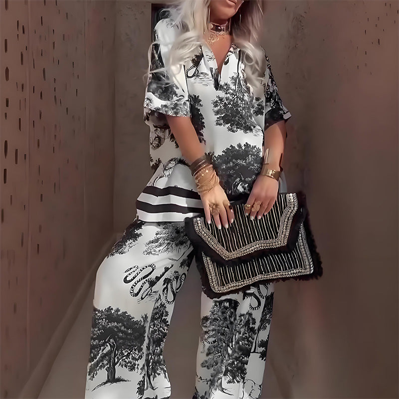 BIANCA – LUXE PRINTED TWO-PIECE SET
