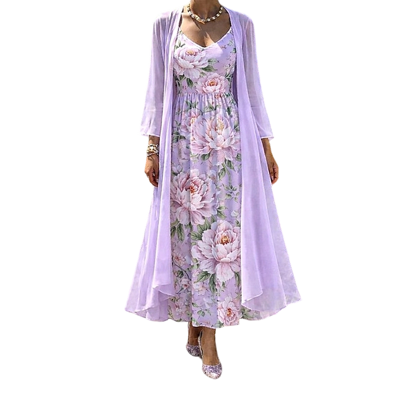 Aveline floral set, cardigan detail