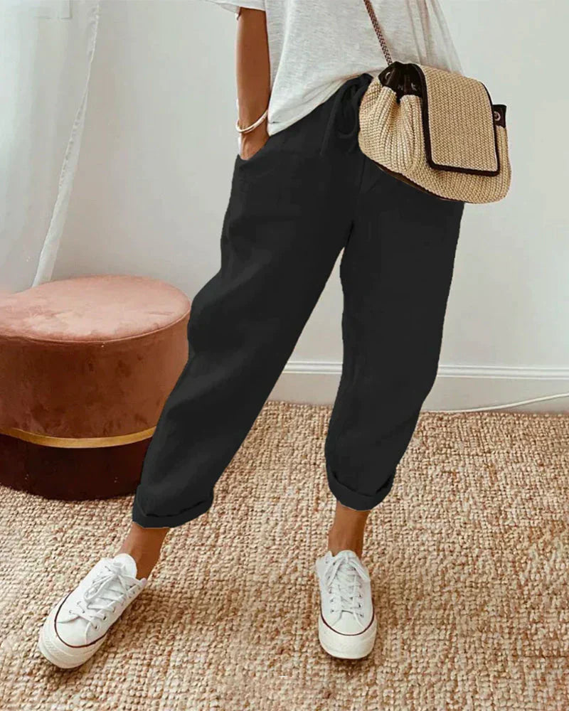 Vivi — Cotton Linen Trousers