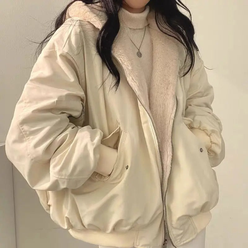 Reversible Sherpa-Lined Bomber Jacket