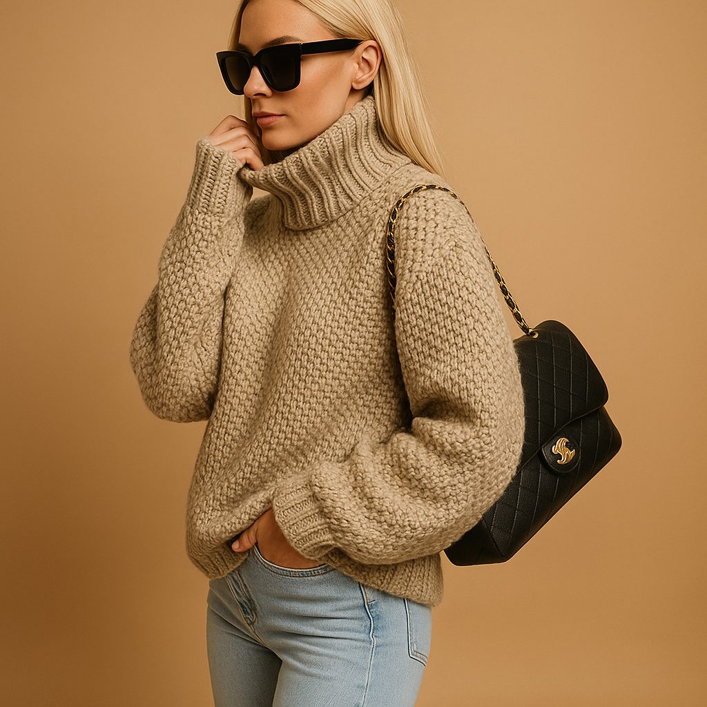 Chunky Ribbed Knit Sweater