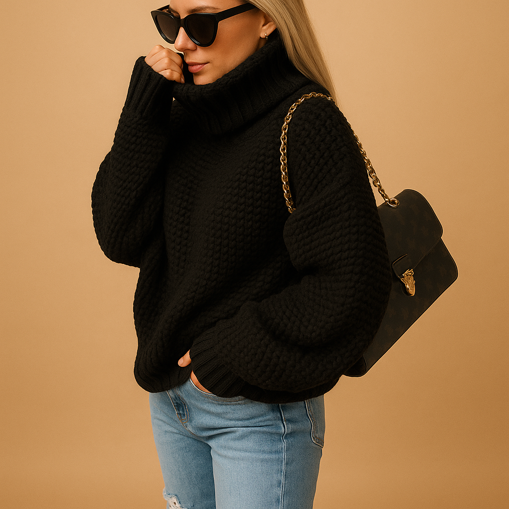 Chunky Ribbed Knit Sweater
